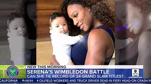 Serena Williams is going for her 8th Wimbledon title as she competes against Simona Halep and the Royals watch from afar. For more: https://gma.abc/32pXY1D | Good Morning America
