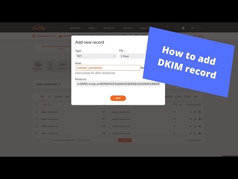 How to add DKIM record?