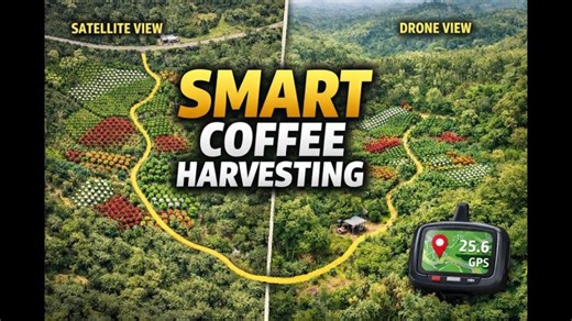 How to Estimate Coffee Yield Using GPS, Drone Visual Mapping | Appanna Machimanda