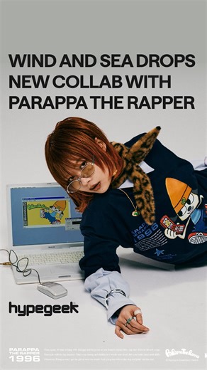 @hypegeek | Old-school beats, new-school heat—Celebrating 30 years of PaRappa the Rapper, WIND AND SEA links up once again for a nostalgic, PS1 era... | Instagram