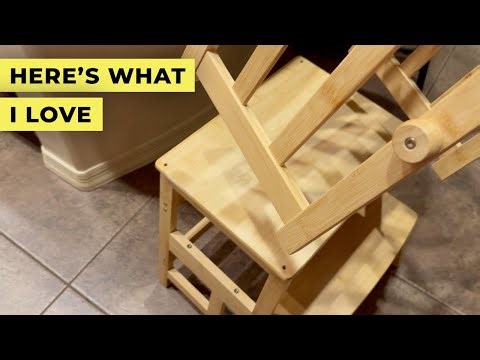 COSYLAND Kids Kitchen Step Stool Toddler Standing Tower | Review & Demo