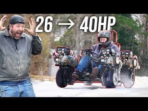 Reviving Our 4 ENGINE, 4WD, GO KART (848cc) for a Backyard Hillclimb