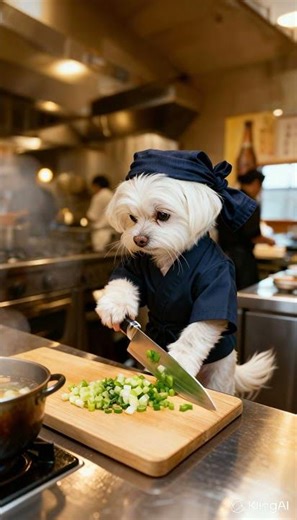 Ever seen a dog chef ?