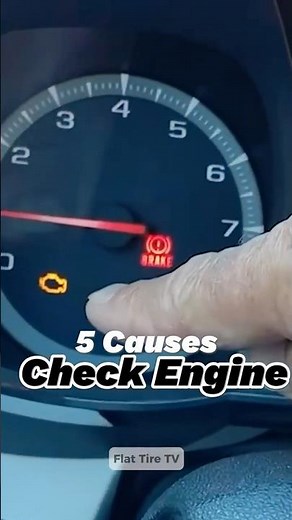 Why does the CHECK ENGINE light on? 5 Common Failures
