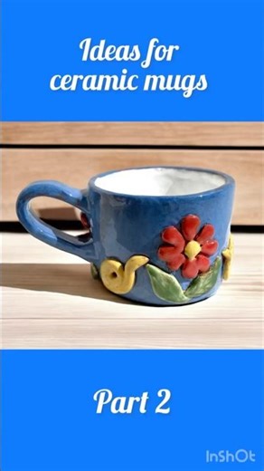 Ideas for Ceramic mugs. Part 2 💡#shorts