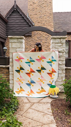 The more butterflies the butter! 😂 Also the trick to a bad hair day is MORE BARRETTES. Or maybe a hat…lol. I am IN LOVE with this #ButterflyGardenQuilt using the @artgalleryfabrics Sewcialite bundle by @toadandsew 😍🌈 @sarah_made sewed this quilt AND is selling the kit in her shop now! Grab it up cause it’s gonna sell out. This pattern will be available next week Wednesday on May 24 🎉🎉🎉 Who’s excited?! 😃✨ Check your Suzy Quilts Sew Saturday newsletter tomorrow for TONS more butterfly quilt