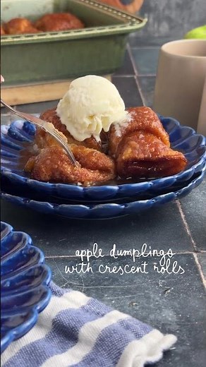 Easy Apple Dumplings with Crescent Rolls 🍎✨
