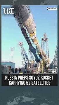 Russia's Soyuz 2.1b Rocket With 52 Satellites Arrives At Vostochny Complex For Takeoff | #shorts
