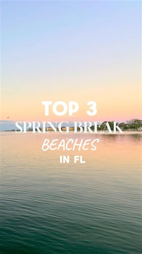 Top 3 Beaches near Tampa you NEED to add to your Spring Break list #floridabeaches