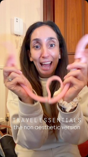 43K views · 1.6K reactions | I can only aspire to be like the cool American accounts  I promise my 2026 goal is to get better  but for now here is a completely me, chaotic video of the things I think are essential for travel! . Comment link and I’ll send you a list of all the items I take with me all the time! . What’s your fav travel non negotiable? Do you use any of these items? … ♥️ | The Label Lady | Facebook