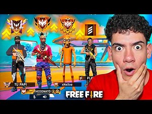 I PLAY WITH A RANDOM SQUAD WHILE IN MASTER ELITE AND LOOK WHAT HAPPENED! - TheDonato Free Fire