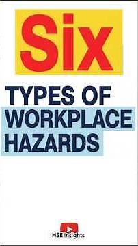 Six Types of Workplace Hazards #healthandsafety #hazards #workplacehazards
