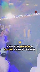 An angry fan in Saudi Arabia lashes a player with a whip 😳 #SaudiLeague | Marca in English