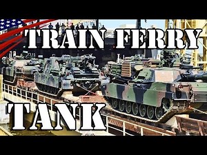 US Army Tanks & Vehicles Train ferry Transport to Republic of Georgia - 鉄道連絡船で戦車･装甲車をグルジアへ輸送するアメリカ陸軍