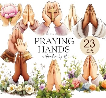 Praying Hands Clipart, Christian Spiritual Prayer, Praying Man, Praying Woman