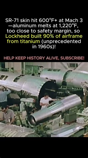 Aluminum Melts At SR-71 Speeds. So They Invented A Plane Made Of Titanium || WW2 #shorts #ww2