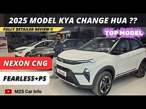 Tata Nexon 2025🔥!! Top Model CNG | Fearless Plus PS | On Road Price | Features | Panaromic Sunroof