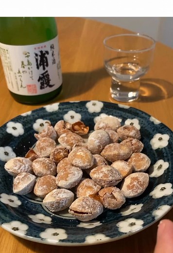 銀杏の塩茹で炒りを日本酒で#ぎんなん#簡単レシピ