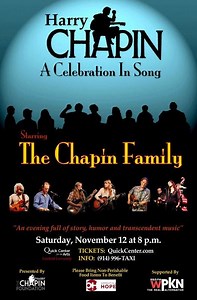 Chapin Family to Perform “Harry Chapin:  A Celebration in Song” Concert November 12