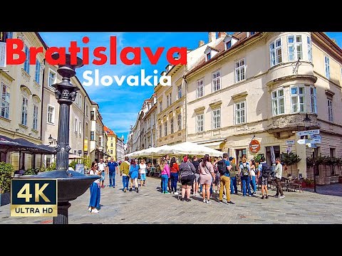 Bratislava Slovakia 🇸🇰 4K Old Town Walking Tour 2022