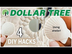 4 Brilliant Dollar Tree DIY hacks using Seashells
