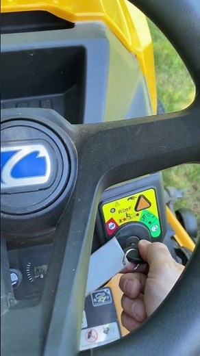 How to mow in reverse on a Cub Cadet riding lawn mower. I never knew this…