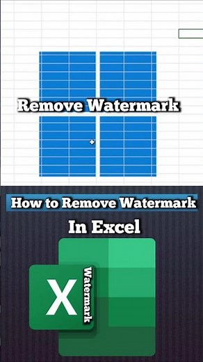 how to remove image watermark in excel | remove watermark in Microsoft excel ‪@PCMobileOfficial‬
