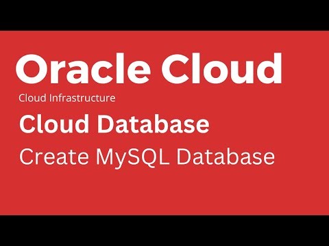 Oracle Cloud - How to Create MySQL DB Systems