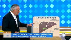 Doenças hepáticas causam cerca de 3% das mortes no Brasil, requerendo atenção especial no verão. O fígado filtra toxinas, metaboliza nutrientes e auxilia na digestão de gorduras. No entanto, infecções virais (hepatites A, B e C), álcool em excesso e condições como obesidade podem prejudicar seu funcionamento. Entenda mais sobre as doenças: #HojeEmDia | Programa Hoje em Dia