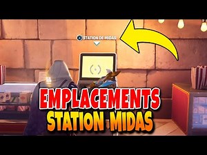 Où Trouver les STATION de MIDAS sur Fortnite Saison 2 (Tout les Emplacements)