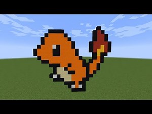 Charmander | Minecraft Pixel Art Tutorial 004