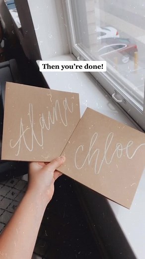 Have you ever tried this? #handlettering #embossing #calligraphy #weddinggoals #bridesmaids #bridesmaidproposal