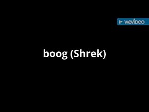 Boog (Shrek) cast video