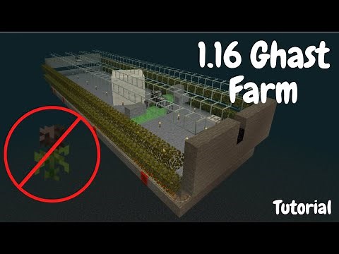1.16+ Ghast Farm, No wither Roses needed! - Minecraft Tutorials