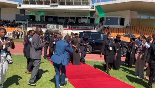 17K views · 105 reactions | ARRIVAL | Vice President and President-Elect Netumbo Nandi-Ndaitwah and Lieutenant General (retired) Epaphras Ndaitwah arrive at the state memorial service in honour of the late Founding President, Sam Nujoma, in Windhoek on Friday morning. | Ministry of Information and Communication Technology - Republic of Namibia | Facebook