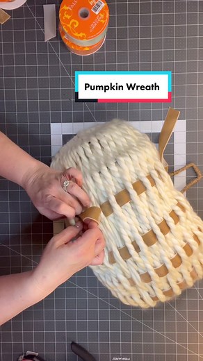 DIY Pumpkin Wreath with Hobby Lobby
