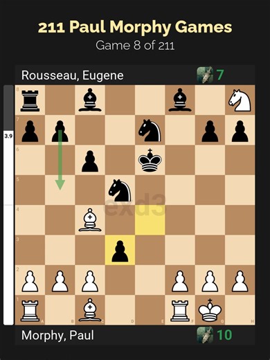 8 of 211 Paul Morphy Chess Games #fyp #chess #chesstok #chessmaster