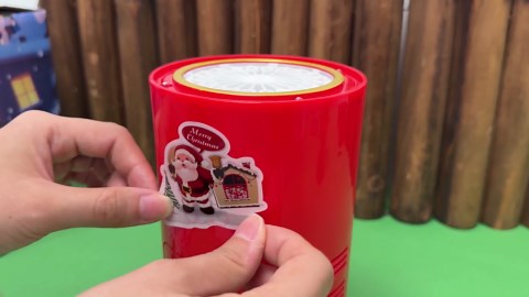 Christmas Fireworks Bubble Machine 20 Holes, 2 Options-Rechargeable/Battery Powered, RGB LED Lights, 10x Concentrated Bubble Solution for Parties, Christmas Chinese New Year