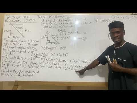 Trigonometry: Pythagoras' Theorem.