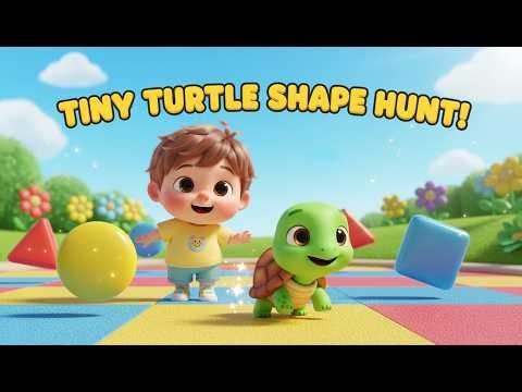 Tiny Turtle Shape Hunt NurseryRhyme — Learn Shapes Adventure for Kids