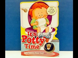 Its Potty Time Learning Read-A-Long Book with Toilet Push Button