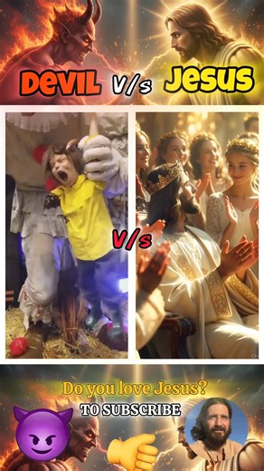 JESUS CHRIST VS DEVIL | Good vs Evil | #jesus #vs #devil #shorts