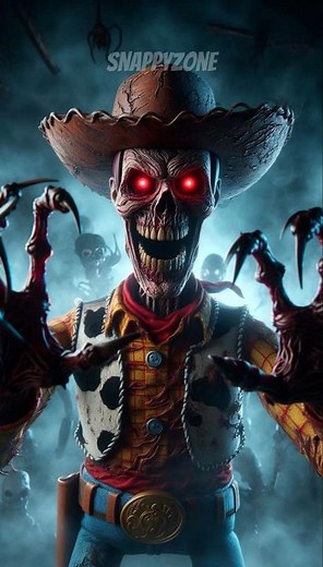 Scary version of Woody from Toy Story