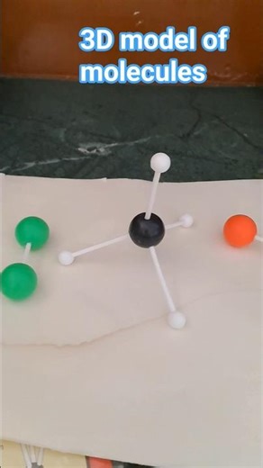3 D model of some molecules #experiment #generalchemistry #chemistrypage