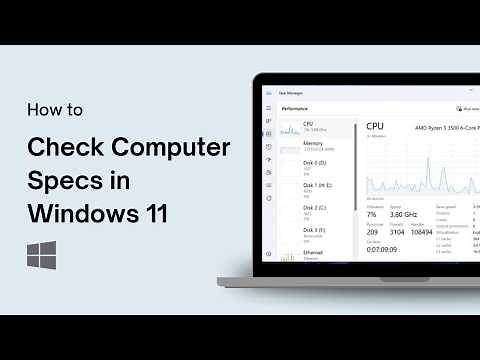 How to Check Computer Specs in Windows 11