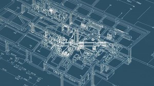 Download Architecture Blueprint 3d Illustration for free