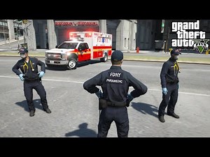 GTA 5 Paramedic Mod FDNY EMS Ambulances Responding To A Record High of 6000 Calls In A Day