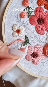Unique Loops Stitch Embroidery step #foryou #video #reels #embroidery #trending #stitch #reelsvideo #new #viral | Embroidery Skills ideas