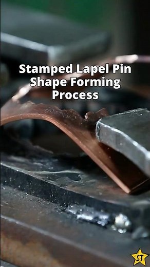 🔧 Stamped Lapel Pin Shape Forming Process