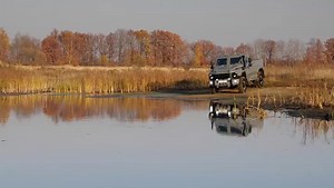 RIDA BURAN 4x4 Multi-functional Armored Vehicle.. 😮 Credit: RIDA https://ridacars.ru The cabin, the rear of the cabin and the platform are made of elements independent of each other, therefore, if necessary, the rear armored module or platform can be dismantled and another module installed in their place - for example, an onboard body without passenger seats, a kung or a tank. Modules are protected in class 3, and glasses are protected in Class 4. Engine: 4.4 Liter Turbo-Diesel YaMZ-534 Max Spe